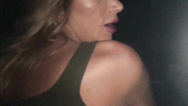 Golden-Haired T-Girl doing very Nasty things  in Cinema - 14 image