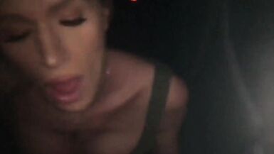 Golden-Haired T-Girl doing very Nasty things  in Cinema - 15 image