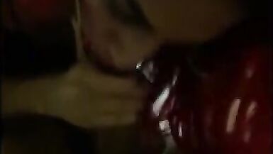 Street prostitute lady-boy seeing and pumping clients - 10 image