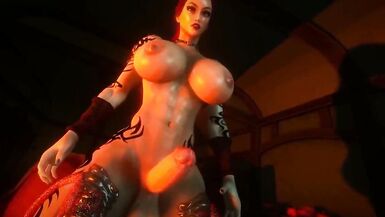 CG Lady-Boy copulates Man