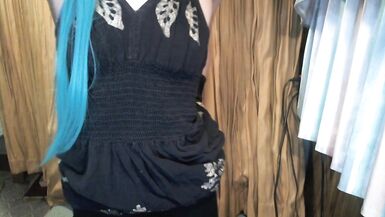 Gothic Transboy Copulates his Arse with Demogorgon BD Making Cute Groans - 2 image