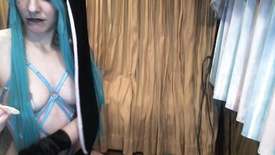 Gothic Transboy Copulates his Arse with Demogorgon BD Making Cute Groans - 8 image