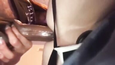 That Babe is a Shy Ladyman with a Biggest Bazooka Pumping Bareback a Faggot - 14 image