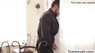 TS Jenna sneaks out and fuck dudes cock - 6 image