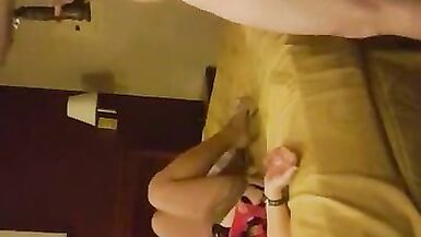 Slutty Gurl Heather enjoys 2 men in hotel room - 11 image