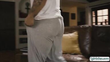 Horny TS analed by bfs masseur friend - 1 image