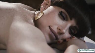 Horny TS analed by bfs masseur friend