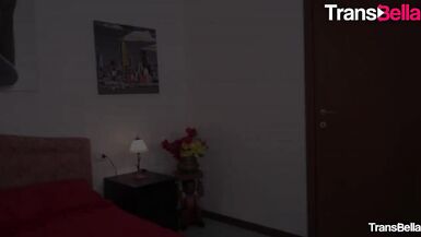 TRANSBELA - Guy Gets Anal From His Sexy TGirl Leticia Castro - 1 image