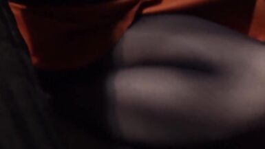 Sissy Crossdresser Cum through Pantyhose and Play with Cum - 1 image