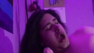 TS - DP Teasing both my Holes