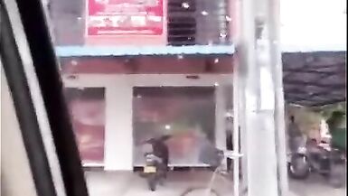 Yolanda is a very Horny Shemale Wanking it in the Car and Busted - 10 image