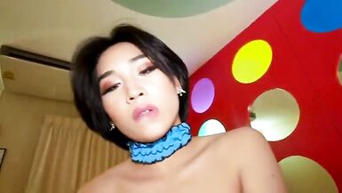 Cute ladyboy with a man