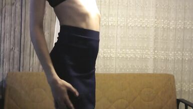 Hard Cumming Sissy Transgender - 1 image