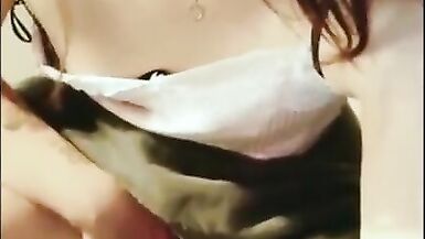 Chinese Tranny Jerking herself Off Outdoors - 10 image