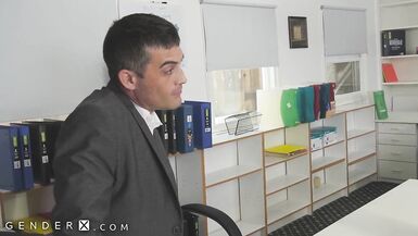 GenderX - Blonde Hottie Candy Marie Fucked over Office Desk - 2 image