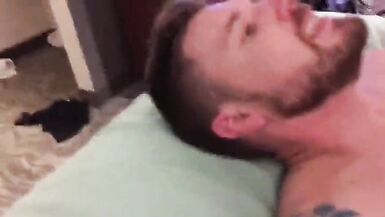 2 SHEMALES FUCK GUY IN FRONT OF HIS GF - 8 image