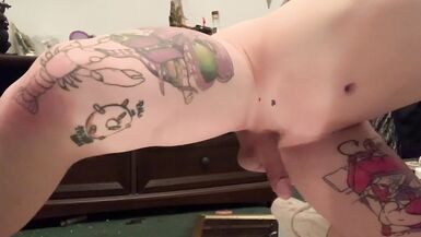 Horny Transgirl Rides Big Cock HARD//SQUIRTS EVERYWHERE - 8 image