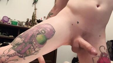 Horny Transgirl Rides Big Cock HARD//SQUIRTS EVERYWHERE - 9 image