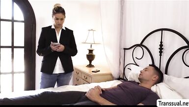 TS Domino loves riding her Patients cock - 1 image