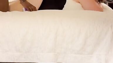 BBW Trans taking Big Young Dick - 11 image