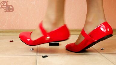 TRANNY GIANTESS AMANDA CRUSHES MICRO CARS IN PANTYHOSE AND LONG SKIRT - 1 (CRUSH FETISH) - 10 image