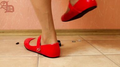 TRANNY GIANTESS AMANDA CRUSHES MICRO CARS IN PANTYHOSE AND LONG SKIRT - 1 (CRUSH FETISH) - 15 image