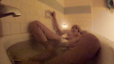 Female Masker in Silicone Suit Cumshots in Bathtub - miss Eva Mae - 12 image