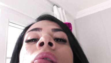 TSFactor - Busty Big Dick T-Babe Fucks Her Man - 1 image