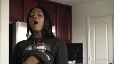 Pretty Big Dick Ebony Femboy Gets Sucked Off - 14 image