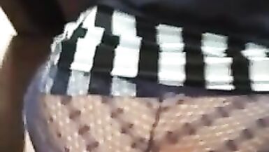 candice gets fucked doggy style, her lover cums on her but - 10 image