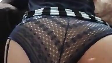 candice gets fucked doggy style, her lover cums on her but - 6 image