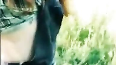 Pretty trannys masturbate outdoor - 2 image