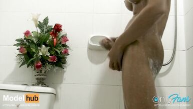 Taking a Soapy Shower to Clean my Cock! - 15 image