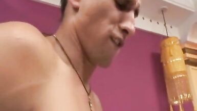 Hot Guy Fucked By Shemale And Hot Cum - 5 image