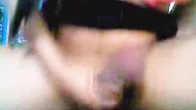 Horny Shemale Masturbating Her Cock - 8 image