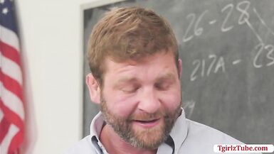 TS Milli let Proffersor fucks her butthole - 2 image