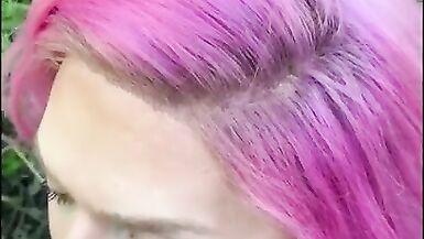 Brabie Tranny get Fucked Bareback Outdoors - 8 image