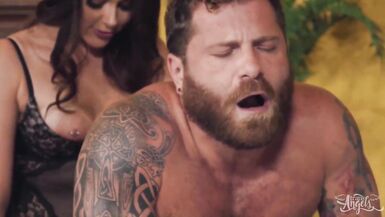 (Zoey Foxx) Tricking Her BF (Riley Mitchel) To Get Fucked By (Eva Maxim) - Transangels - 5 image