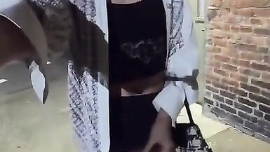 very cute chinese CD walking the streets at night - 7 image