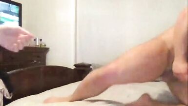 Teen tranny having sex with a bald dude - 13 image