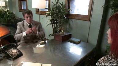 Shemale boss anal fucks auditioner - 1 image