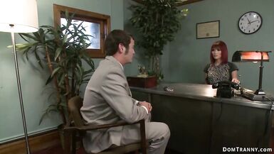 Shemale boss anal fucks auditioner - 3 image