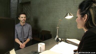 Corrupted shemale cop fucks man - 4 image