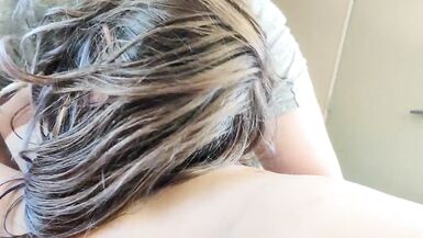 Asian TransGirl Roughly Facefucks Titfucks Trans GF, followed by Facial - 7 image