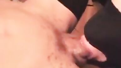 SHEMALE - Italian Cock On Lucky Guy - 1 image