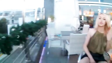 shemale lovely cum in public - 5 image