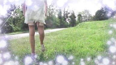 transgender anal dildo in outdoor  1 - 13 image