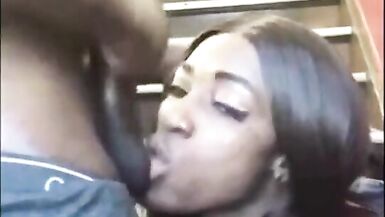 Black Tranny Huge Cock get Fucked - 14 image