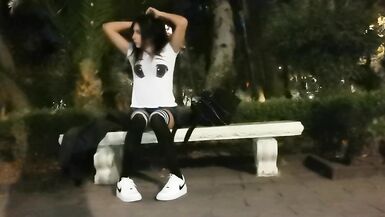 Cute Femboy, Flashing in the Park - 1 image