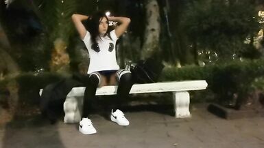 Cute Femboy, Flashing in the Park - 2 image